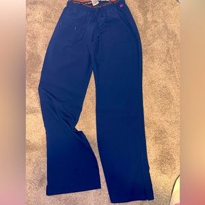 HeartSoul size small scrub pants. Navy blue Pitter-Patter 2 pockets pants